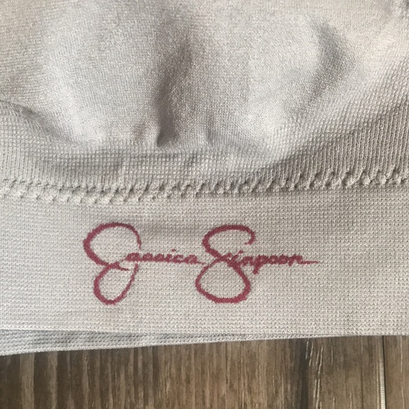 JESSICA SIMPSON Comfort Lace Stretch Shelf Bra Grey - Picture 2 of 6